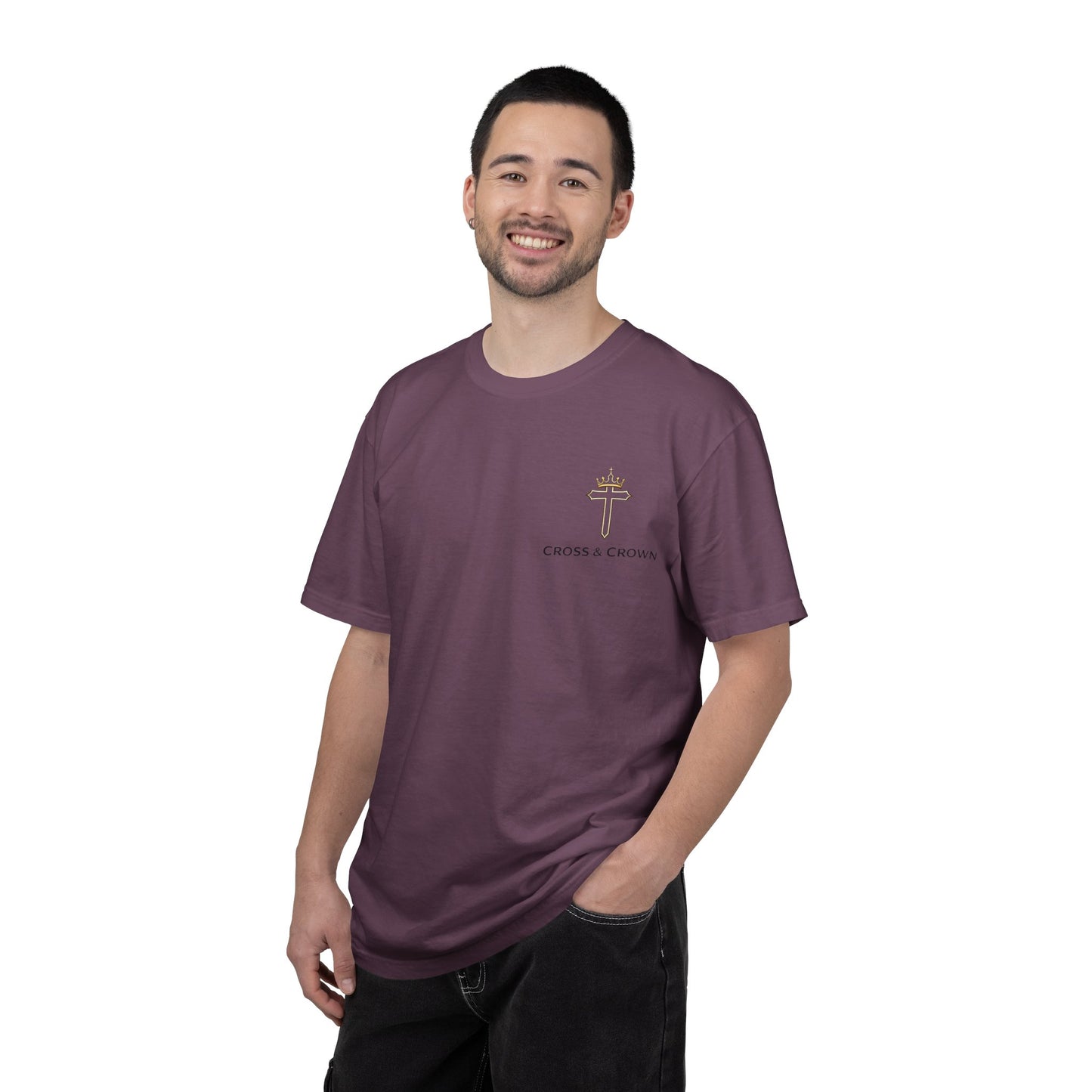 Cross&Crown Plain Unisex Garment-Dyed T-shirt