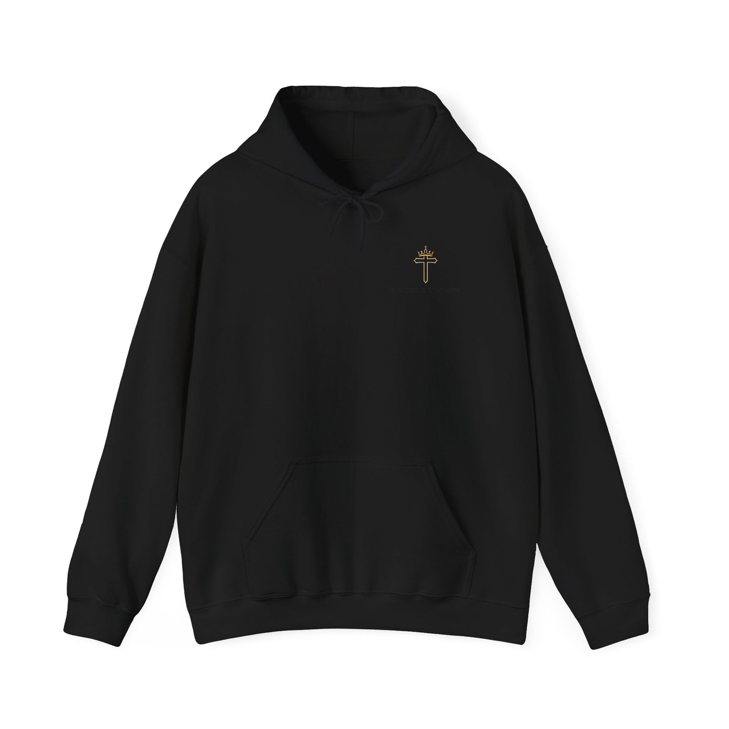 Cross & Crown Hoodie – Christian Faith Pullover (Rev 2:10 “Stand Firm in Faith”)