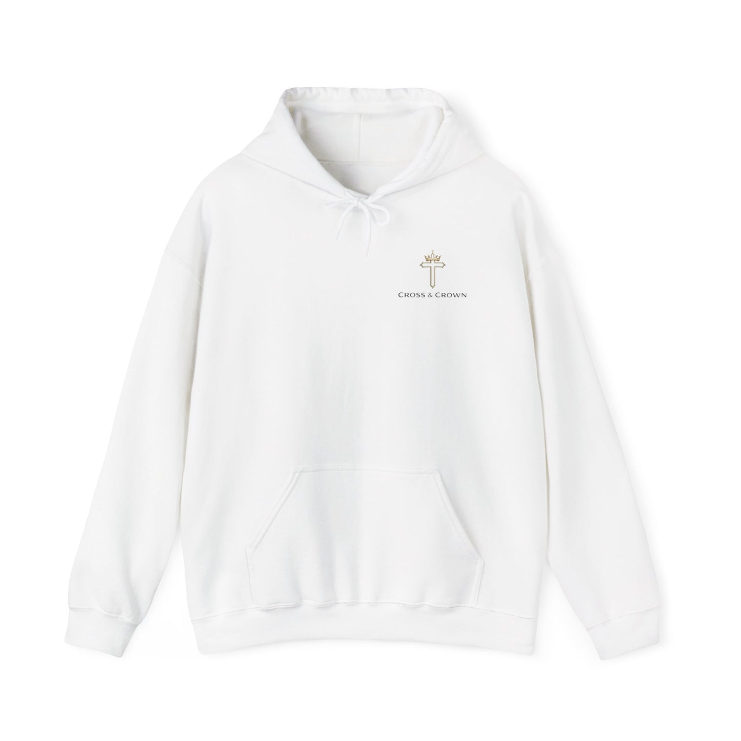Cross & Crown Hoodie – Christian Faith Pullover (Rev 2:10 “Stand Firm in Faith”)