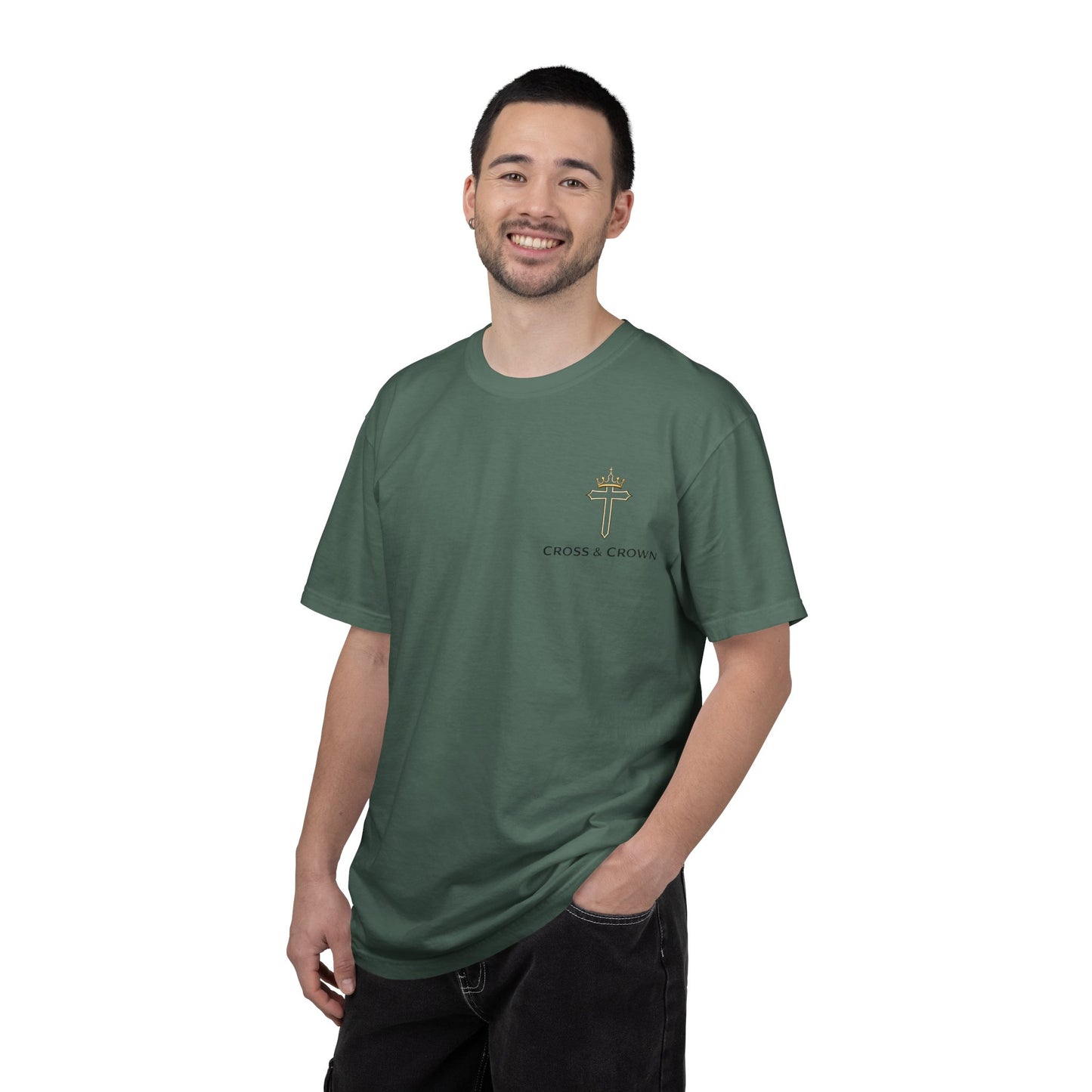 Cross&Crown Plain Unisex Garment-Dyed T-shirt