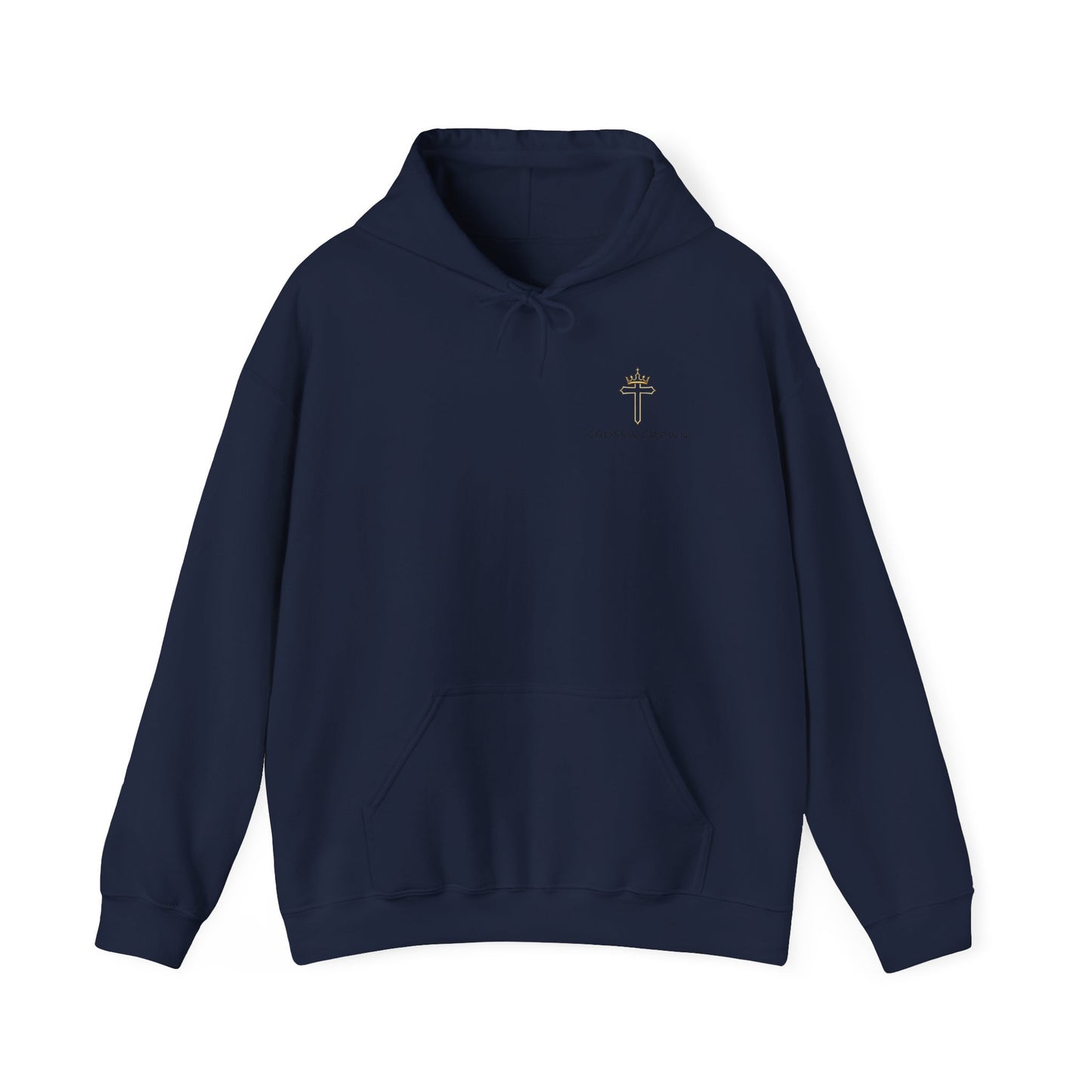 Cross & Crown Hoodie – Christian Faith Pullover (Rev 2:10 “Stand Firm in Faith”)