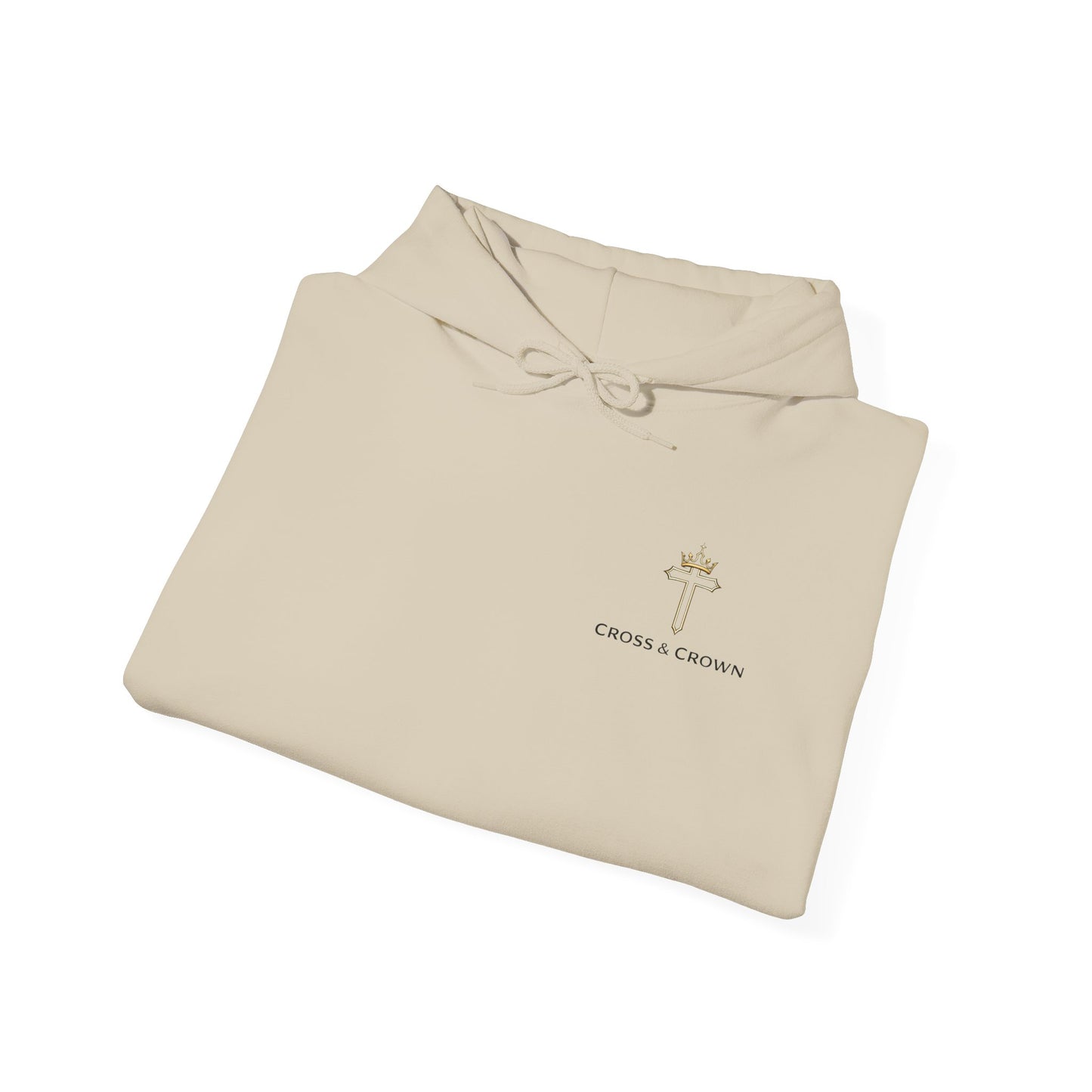 Cross & Crown Hoodie – Christian Faith Pullover (Rev 2:10 “Stand Firm in Faith”)