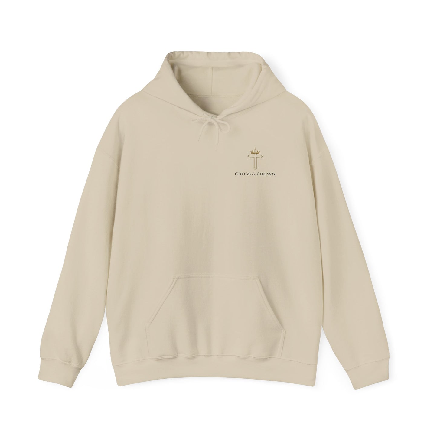 Cross & Crown Hoodie – Christian Faith Pullover (Rev 2:10 “Stand Firm in Faith”)