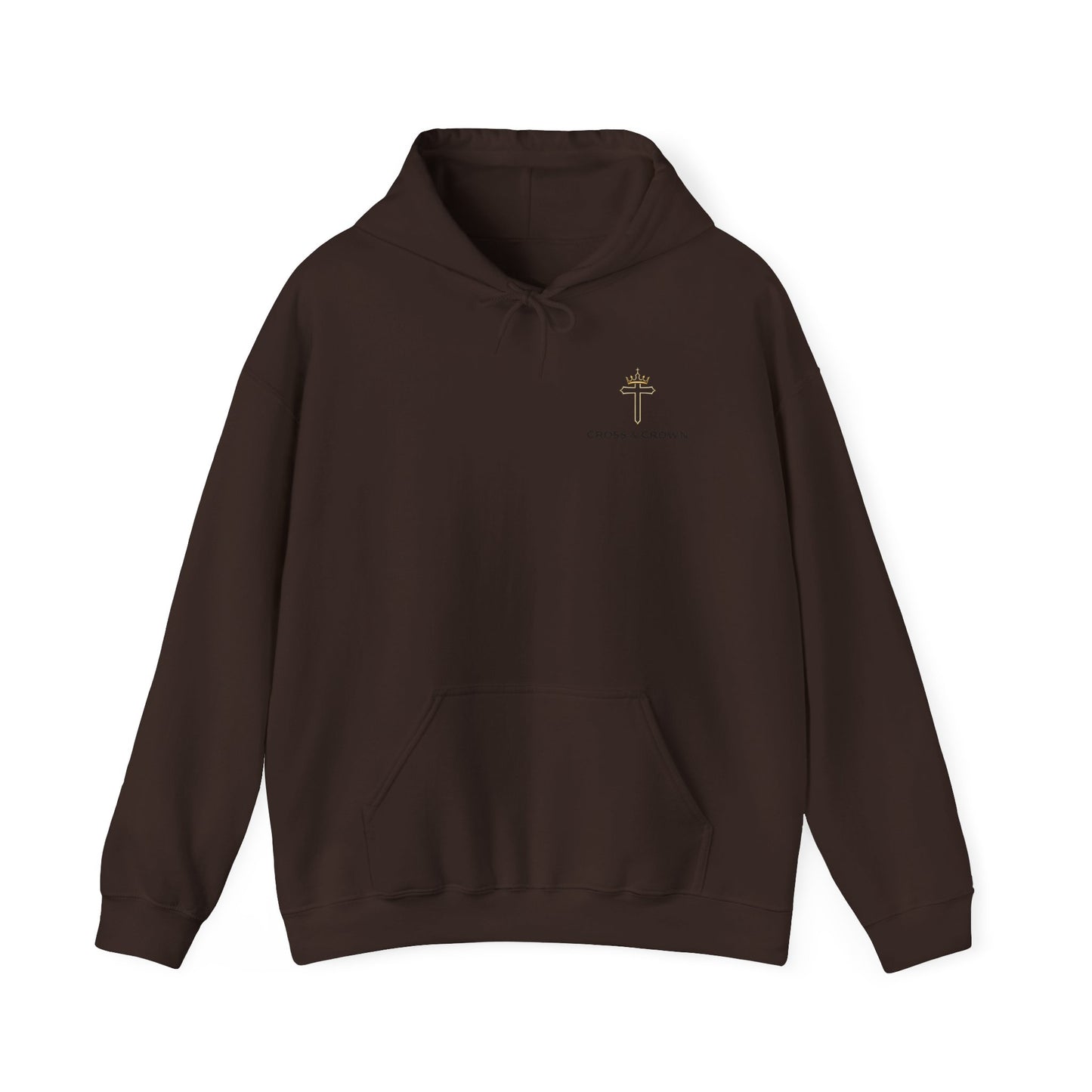 Cross & Crown Hoodie – Christian Faith Pullover (Rev 2:10 “Stand Firm in Faith”)